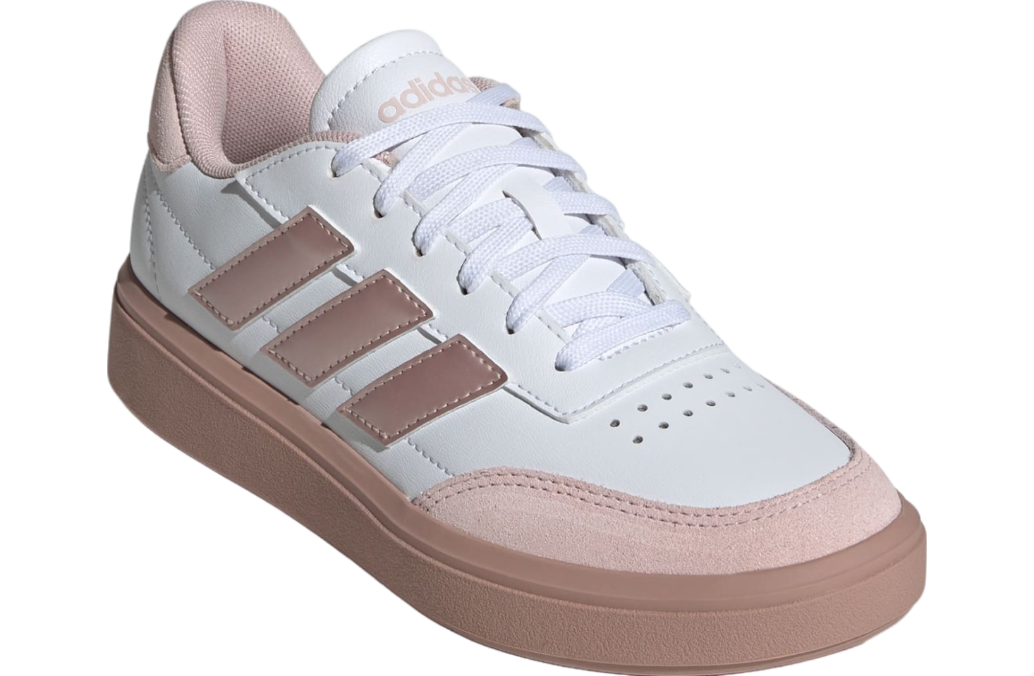 Adidas Courtblock GS Cloud White / Sandy Pink Met.