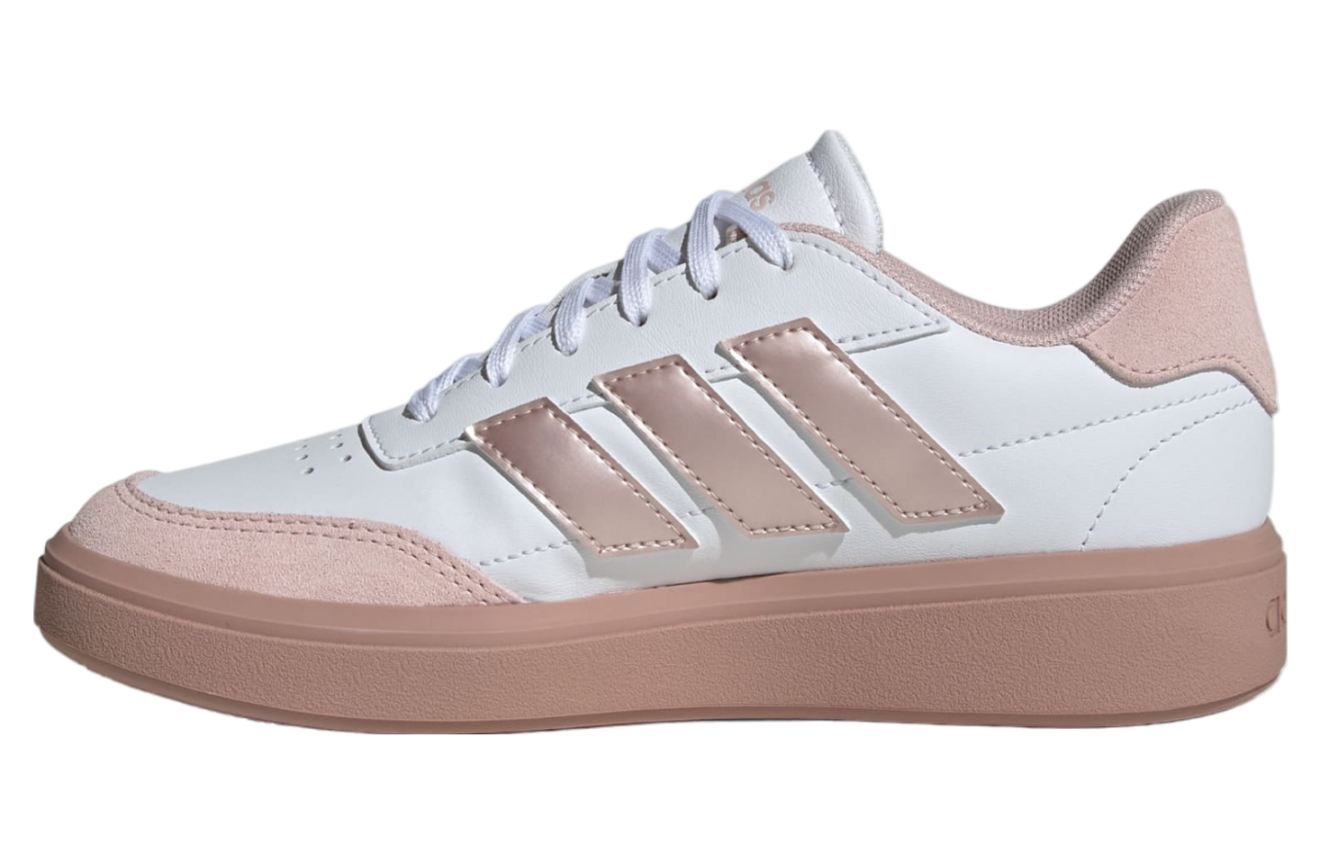 Adidas Courtblock GS Cloud White / Sandy Pink Met.