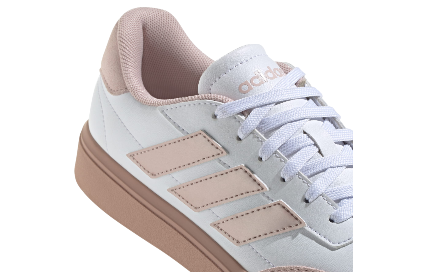 Adidas Courtblock GS Cloud White / Sandy Pink Met.