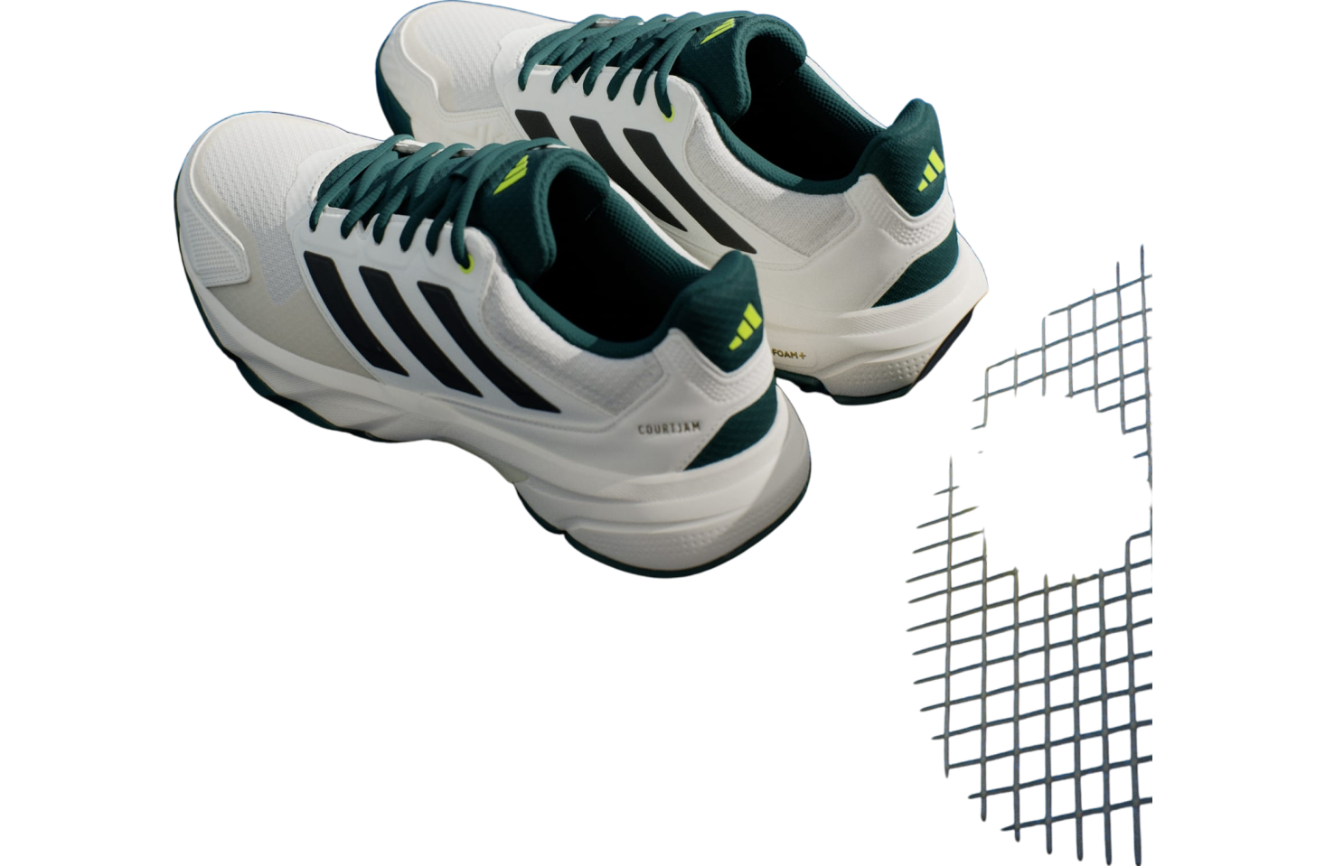 Adidas Courtjam Control 3 Off White / Silver Metallic