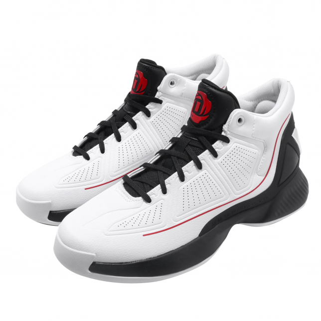 adidas D Rose 10 Footwear White Core Black Scarlet - Jan. 2020 - EH2369