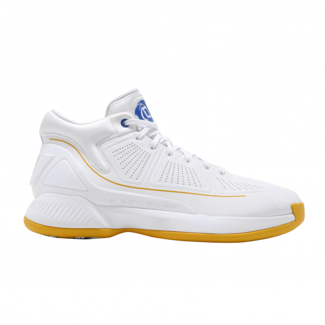 adidas D Rose 10 White Bold Gold Blue - Oct 2019 - F36777