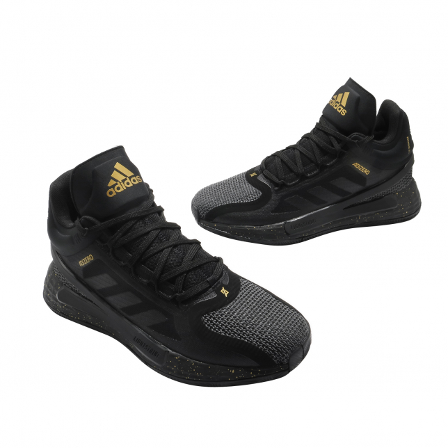 adidas D Rose 11 Core Black Gold Metallic FZ1544 - KicksOnFire.com