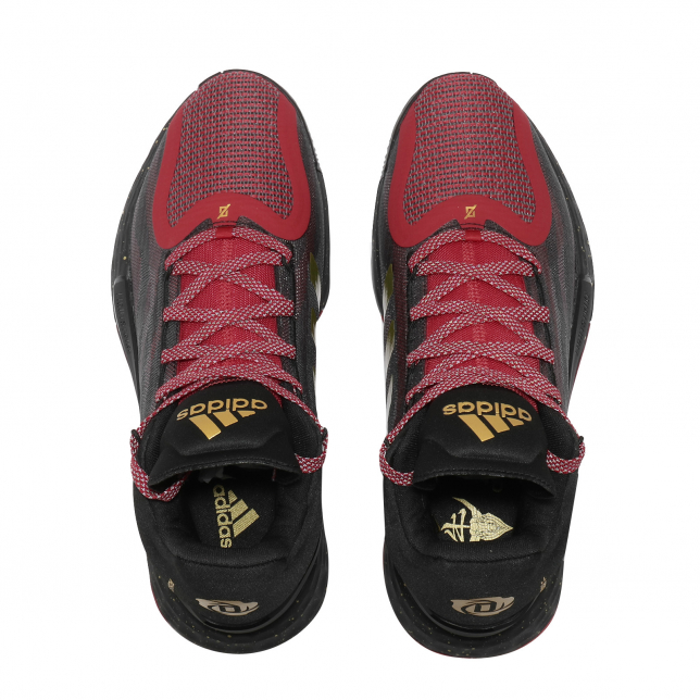 adidas D Rose 11 Core Black Scarlet Gold Metallic - Jan. 2021 - FY3444