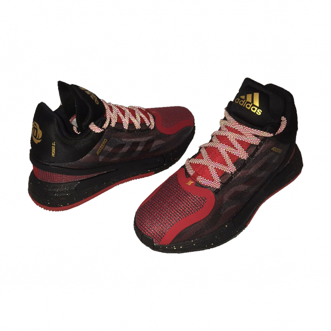 adidas D Rose 11 Core Black Scarlet Gold Metallic