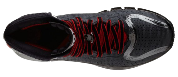 adidas D Rose 4.0 - Black / Light Scarlet / Neon Iron Metallic