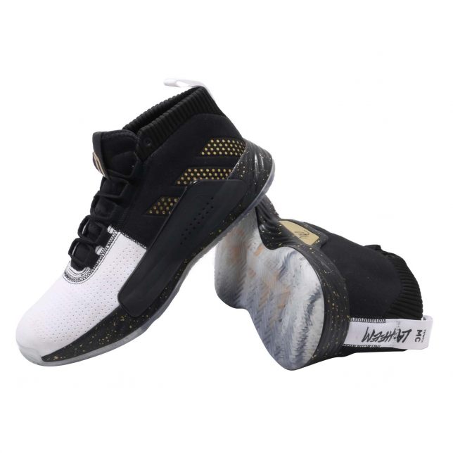 adidas Dame 5 Black White Gold - May 2019 - EE4049