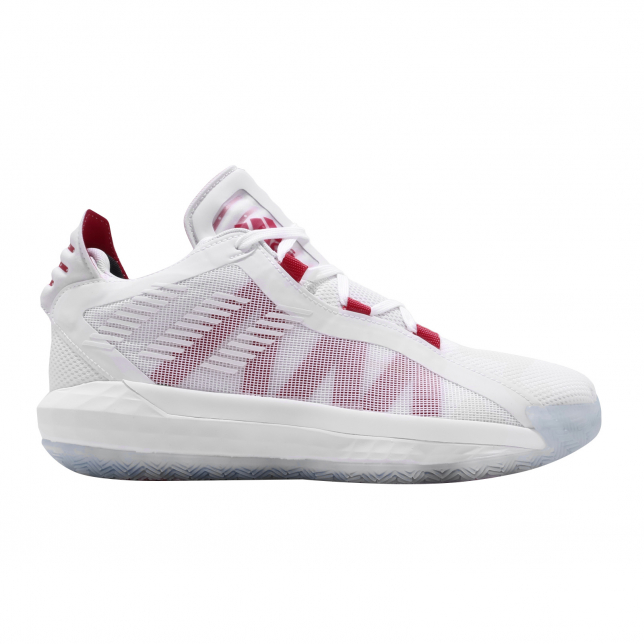 adidas Dame 6 Cloud White Scarlet