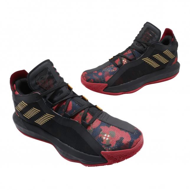 adidas Dame 6 Core Black Scarlet