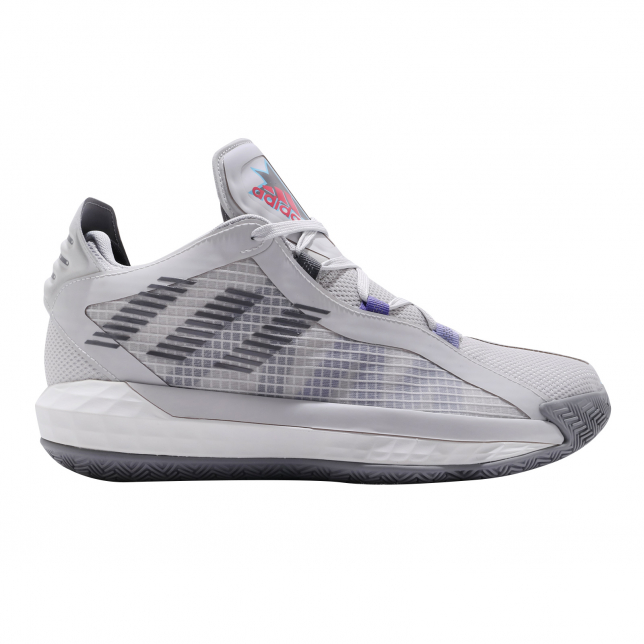 adidas Dame 6 GCA Grey One Grey Three Bright Cyan