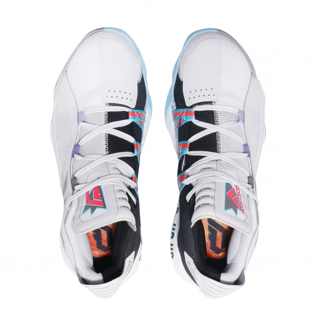 adidas Dame 6 GCA Grey One Grey Three Bright Cyan