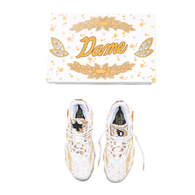 Adidas Dame 7 Cloud White / Gold Metallic