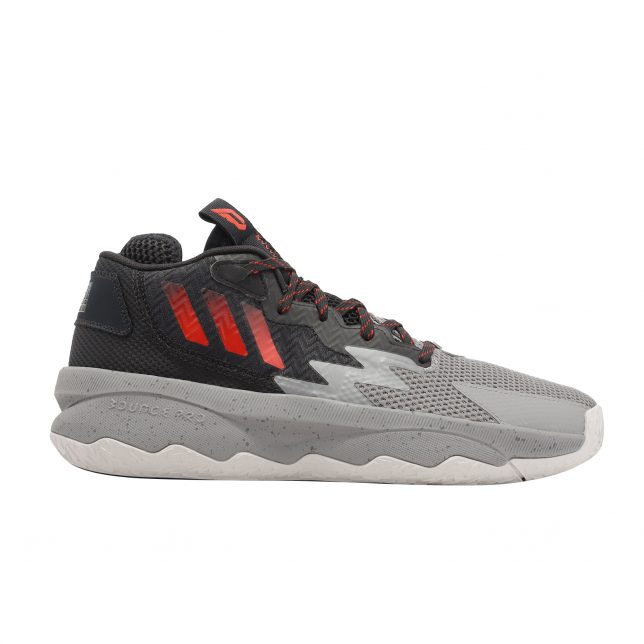 adidas Dame 8 Grey Three Red