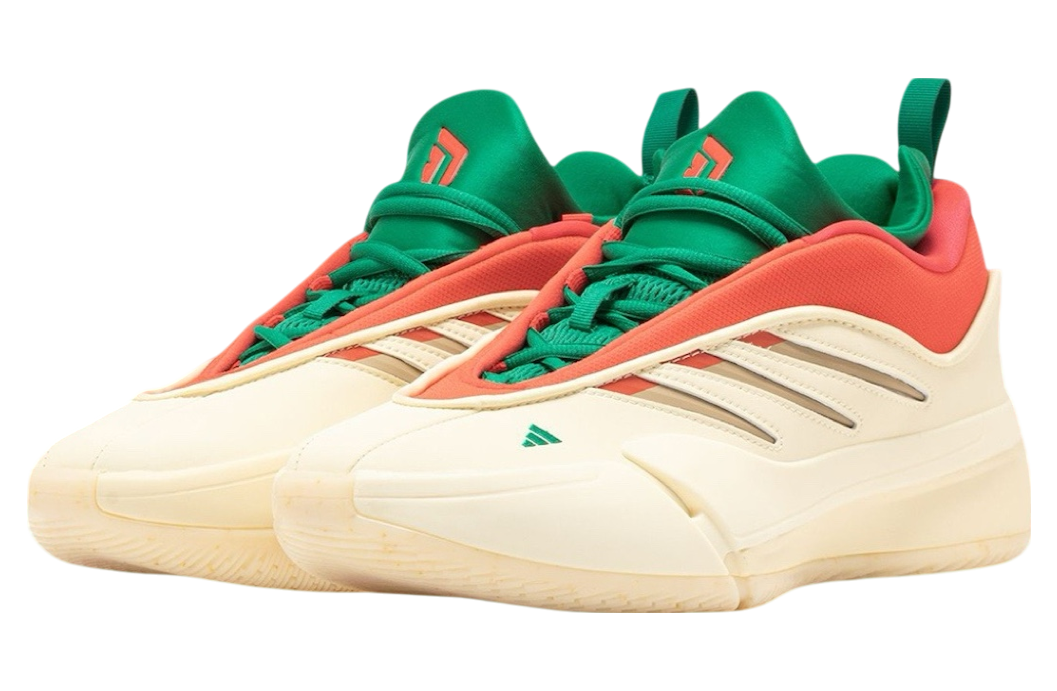 Adidas Dame 9 Pale Vanilla / Lucid Green