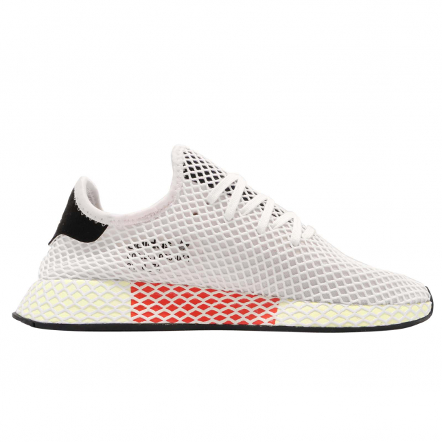 adidas deerupt white and red