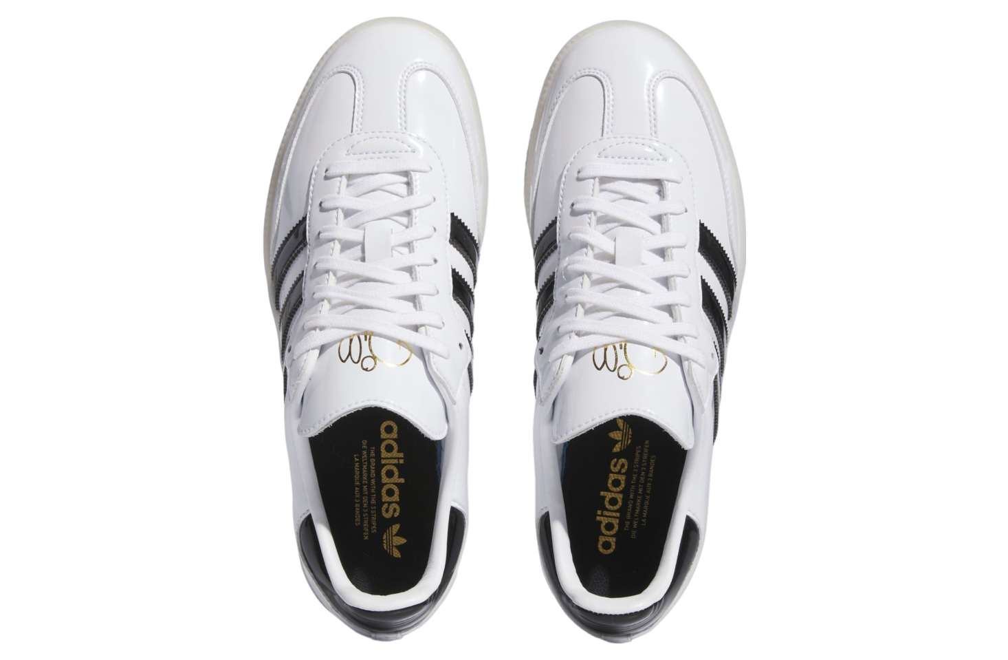 Adidas Dill Samba Patent Leather Cloud White / Core Black