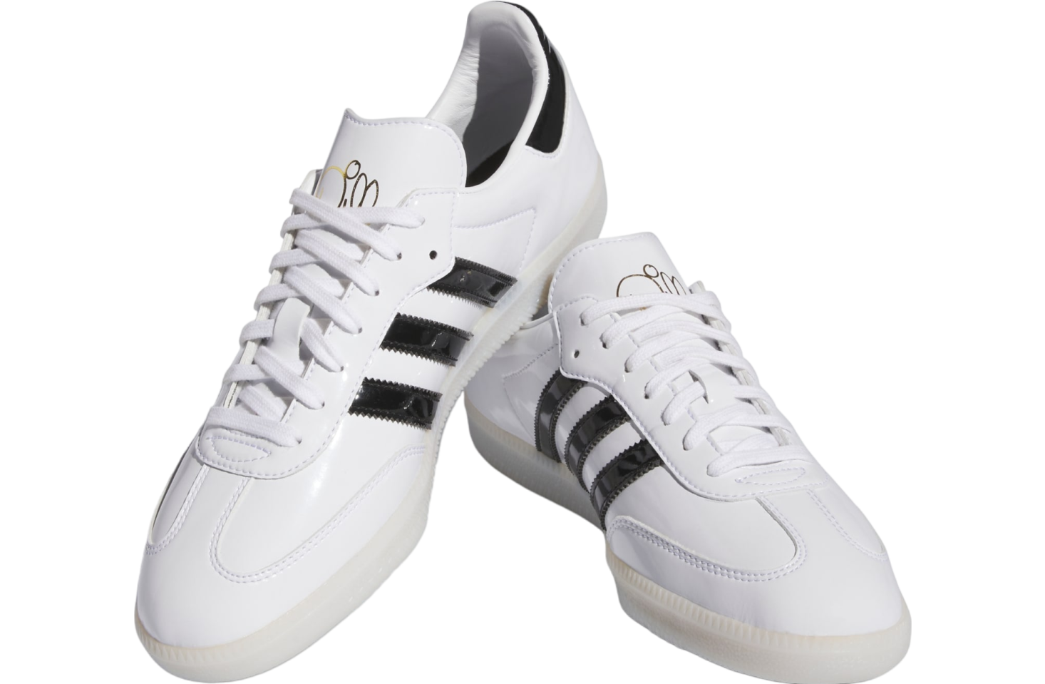 Adidas Dill Samba Patent Leather Cloud White / Core Black