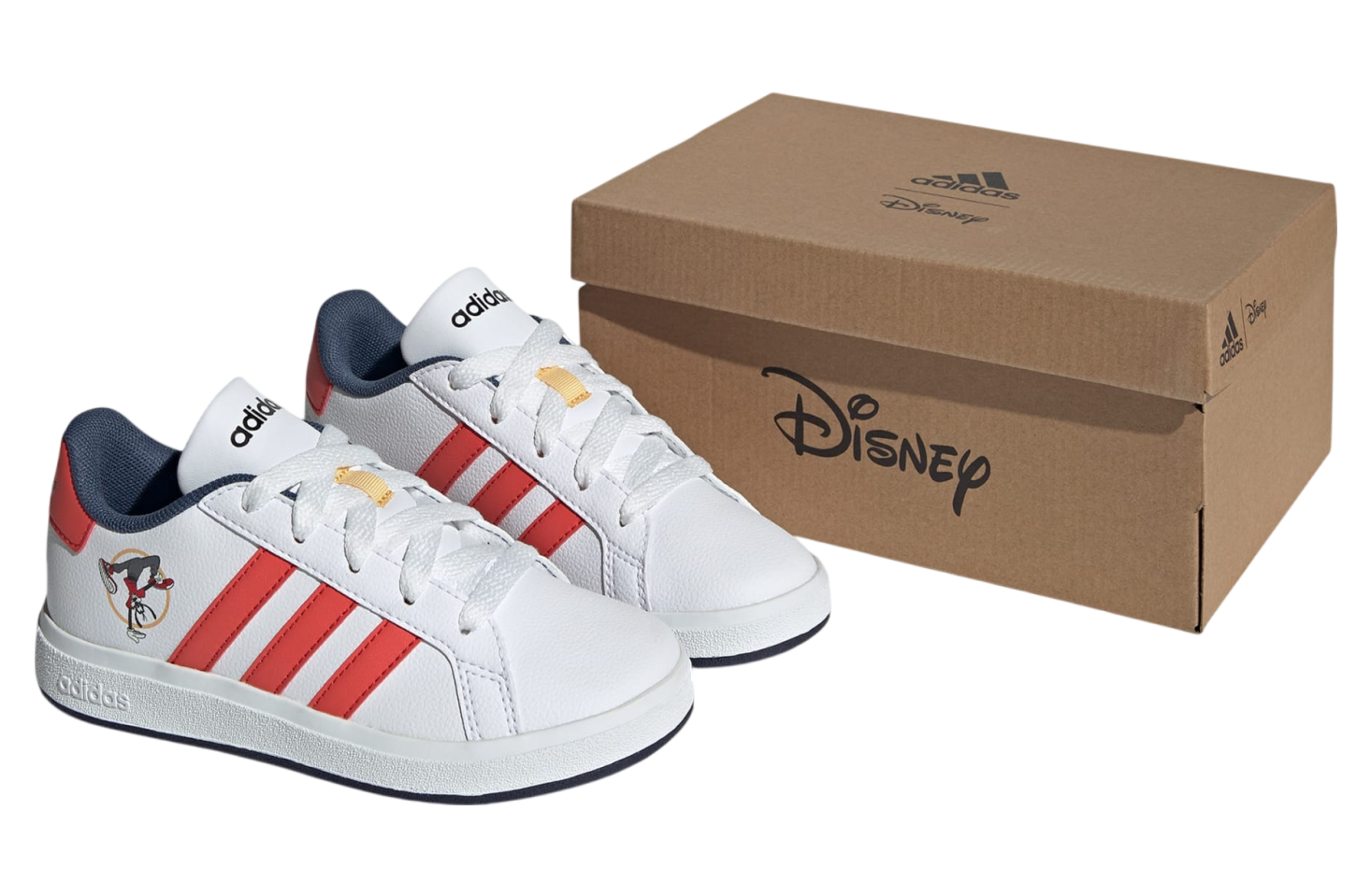 Adidas Disney Mickey & Friends Grand Court 2.0 GS Cloud White / Bright Red