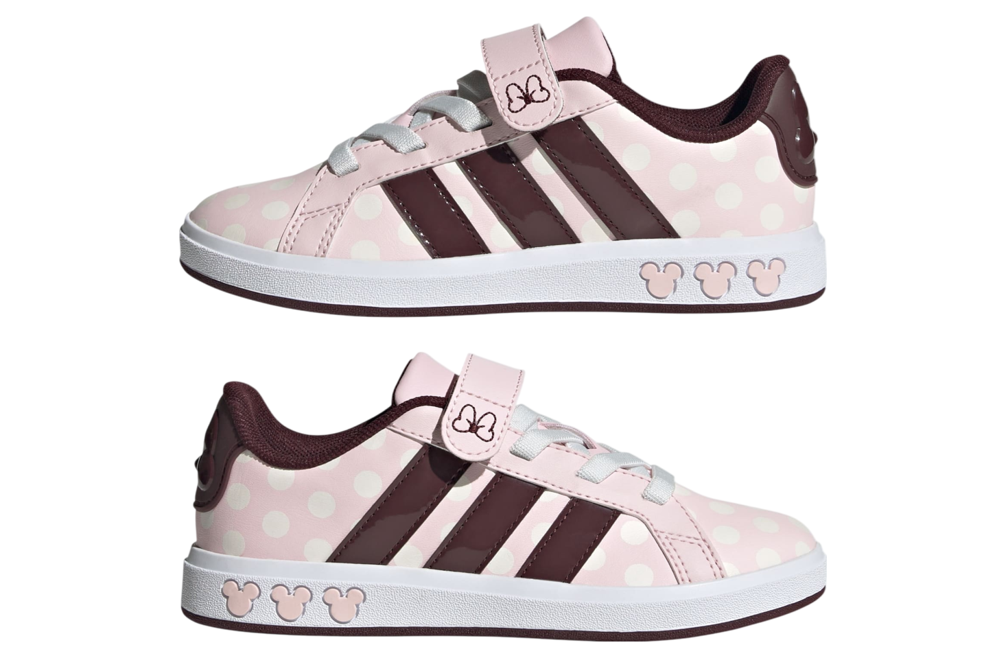 Adidas Disney Minnie Mouse Grand Court Gs Clear Pink / Aurora Ruby