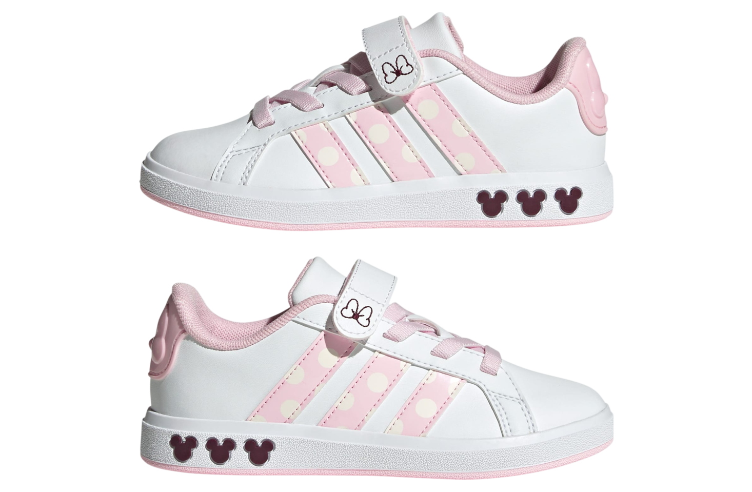 Adidas Disney Minnie Mouse Grand Court Gs Cloud White / Clear Pink