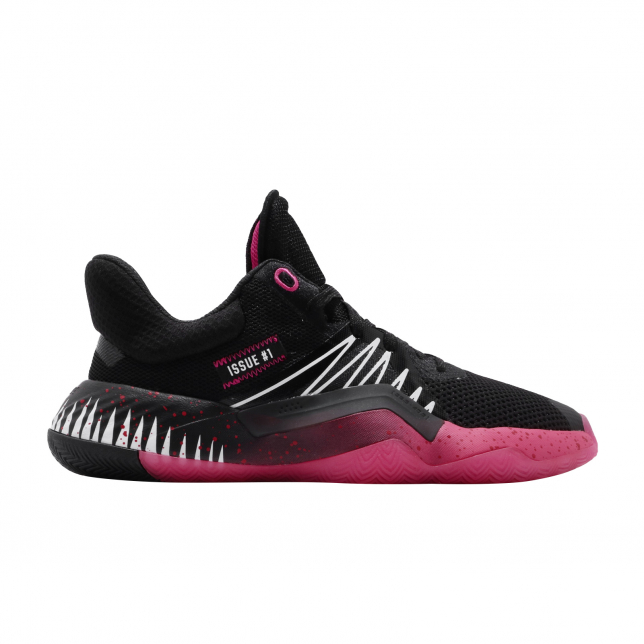 adidas DON Issue 1 GS Core Black Shock Pink Cloud White