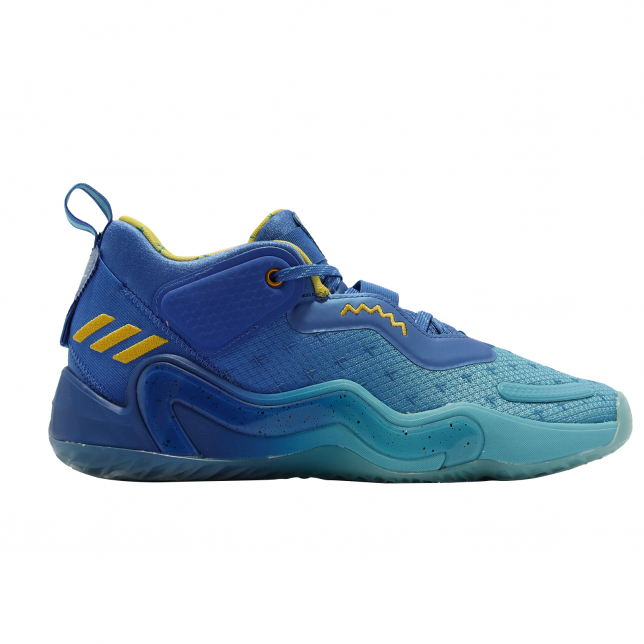 adidas DON Issue 3 Blue Yellow Bright Cyan - Apr 2022 - GW3951