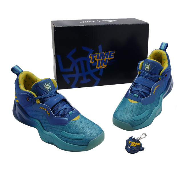 adidas DON Issue 3 Blue Yellow Bright Cyan - Apr 2022 - GW3951