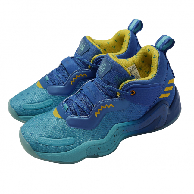 adidas DON Issue 3 Blue Yellow Bright Cyan GW3951 - KicksOnFire.com