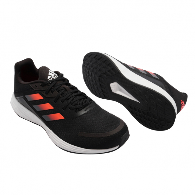 adidas Duramo SL Core Black Solar Red - Oct 2021 - H04622