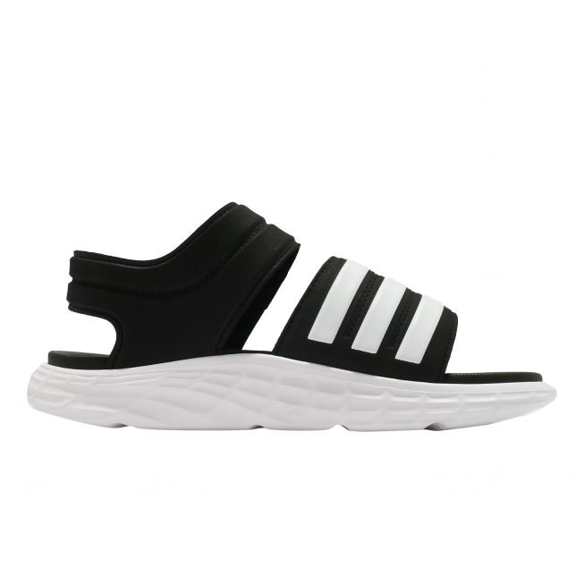 adidas Duramo Sandal Black White FY8134 - KicksOnFire.com