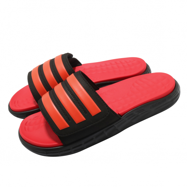 adidas Duramo SL Slide Core Black Solar Red FY8787