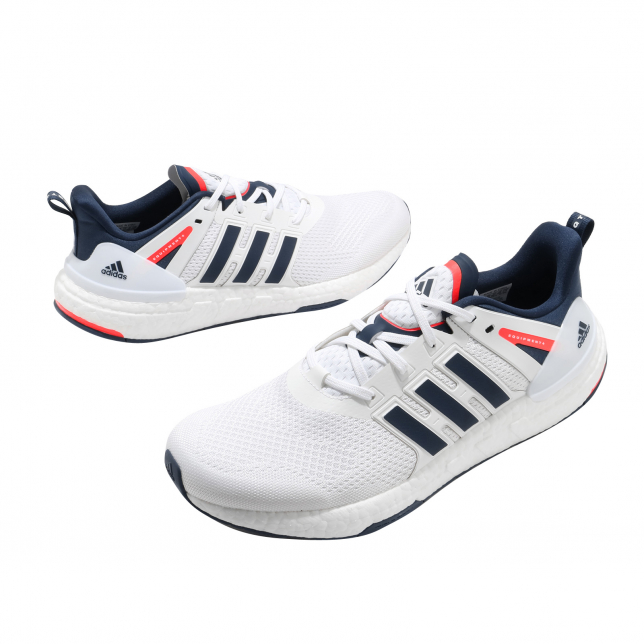 adidas Equipment Plus Footwear White Crew Navy Solar Red H02758