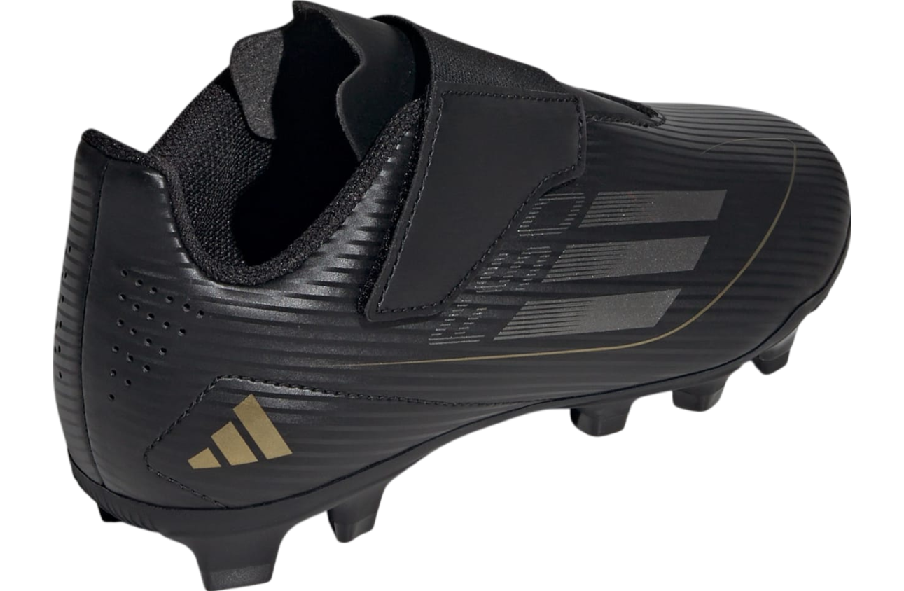 Adidas F50 Club Hook-And-Loop Multi-Ground GS Core Black / Iron Metallic