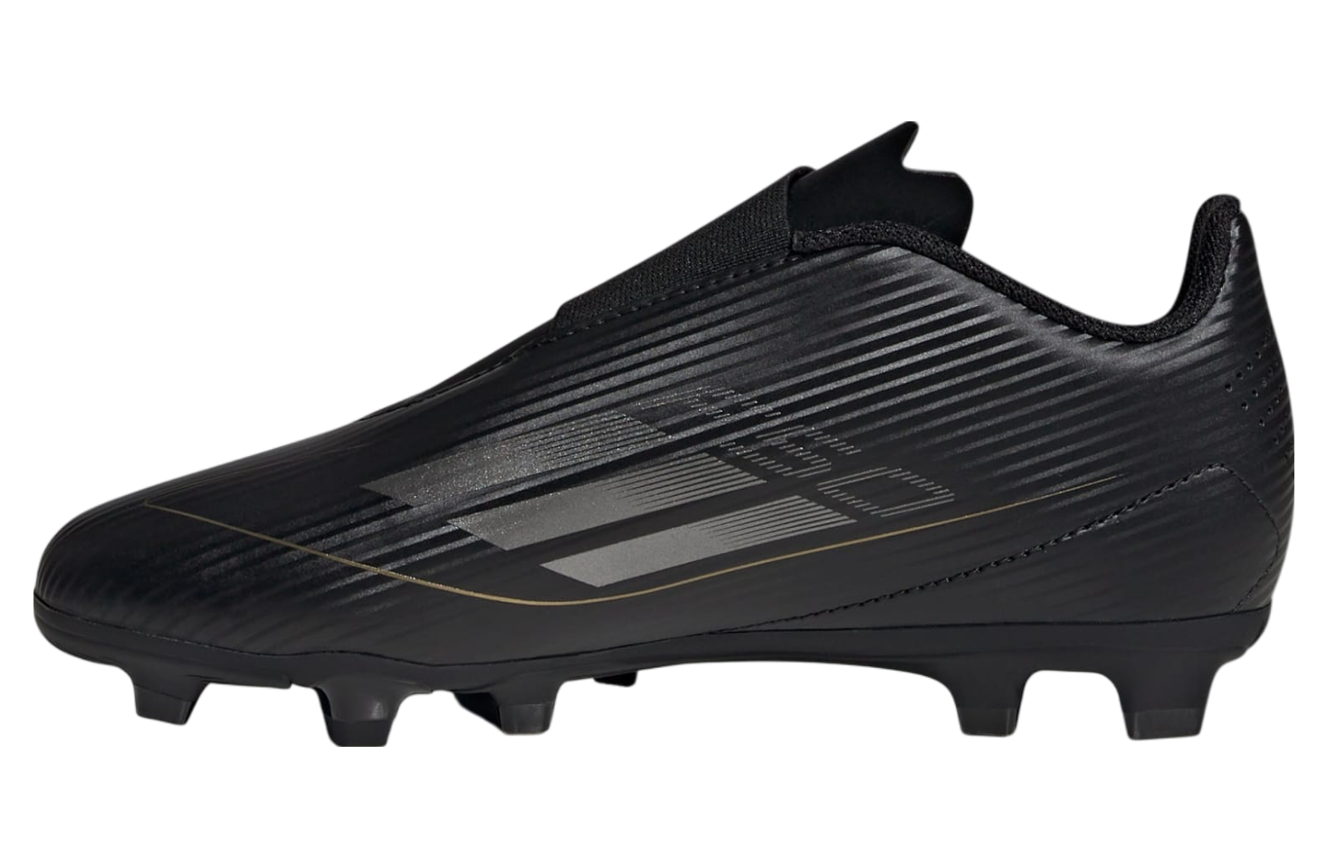 Adidas F50 Club Hook-And-Loop Multi-Ground GS Core Black / Iron Metallic