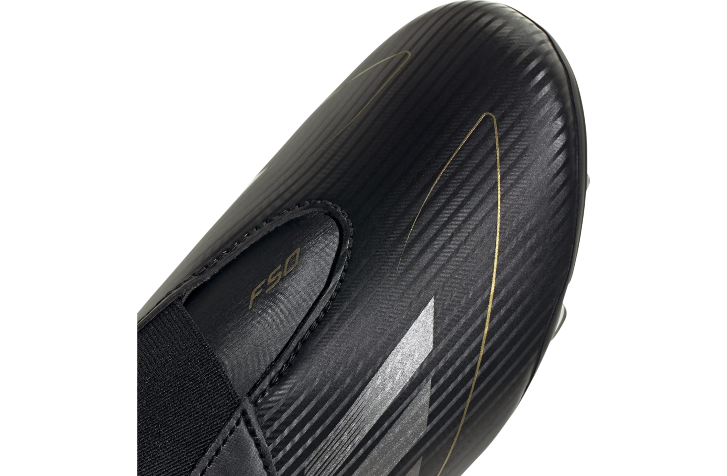 Adidas F50 Club Hook-And-Loop Multi-Ground GS Core Black / Iron Metallic