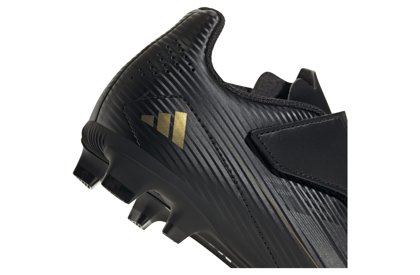 Adidas F50 Club Hook-And-Loop Multi-Ground GS Core Black / Iron Metallic