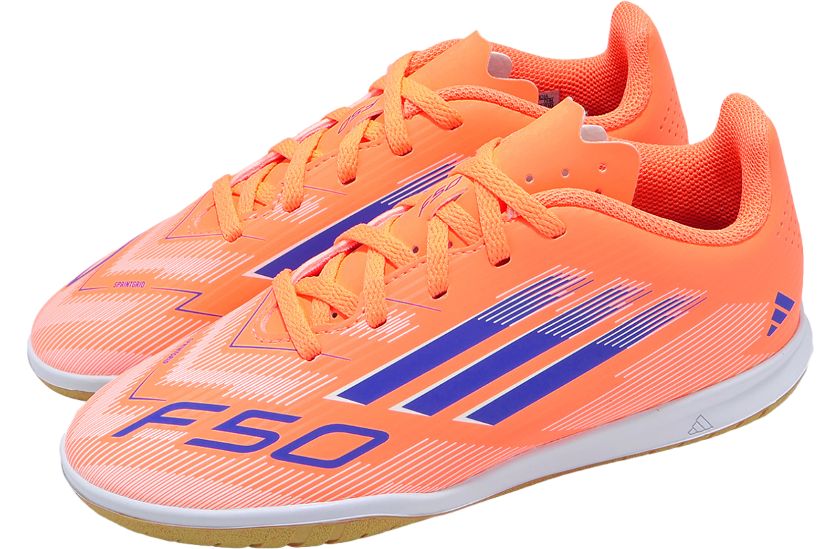 Adidas F50 Club IN J GS Beam Orange / Lucid Blue
