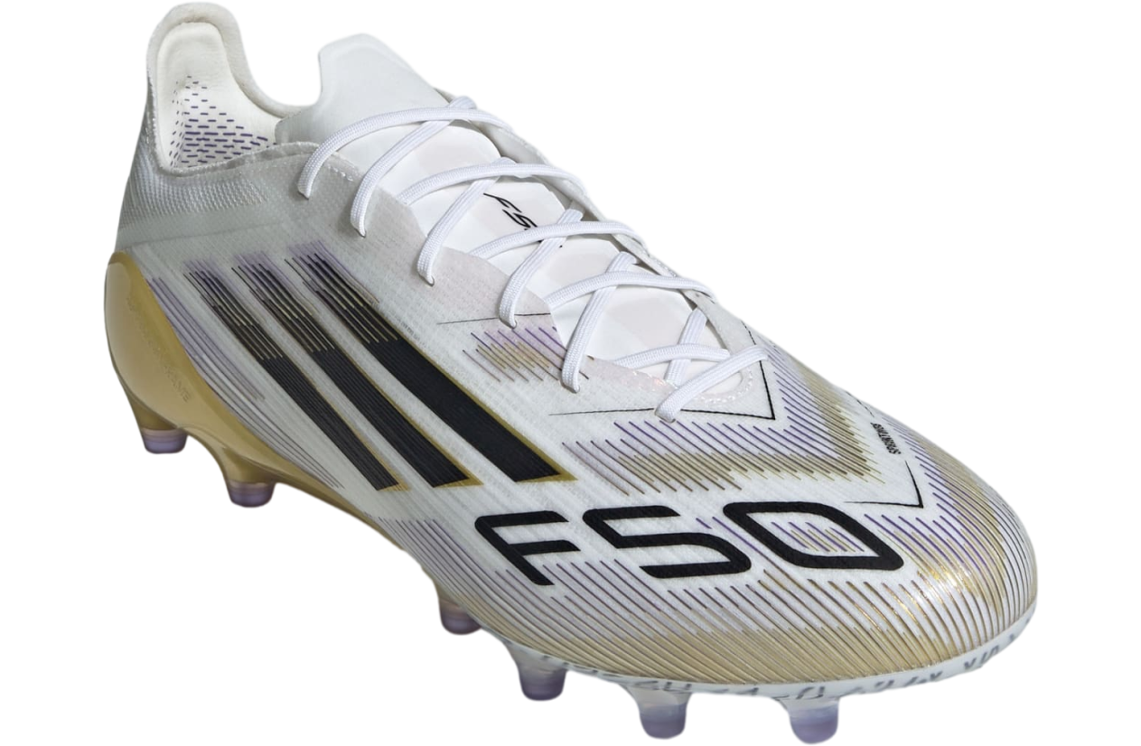 Adidas F50 Elite Ag Cloud White / Core Black / Gold Metallic