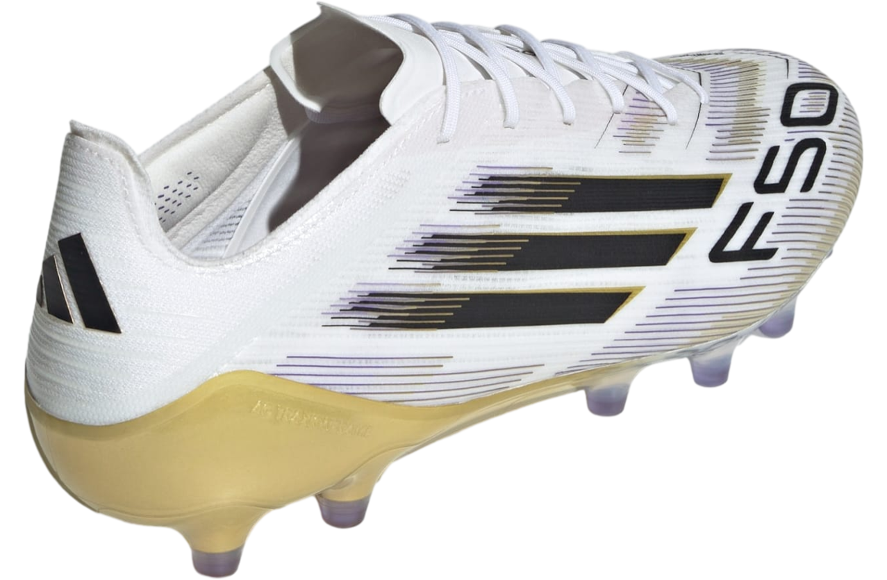 Adidas F50 Elite Ag Cloud White / Core Black / Gold Metallic