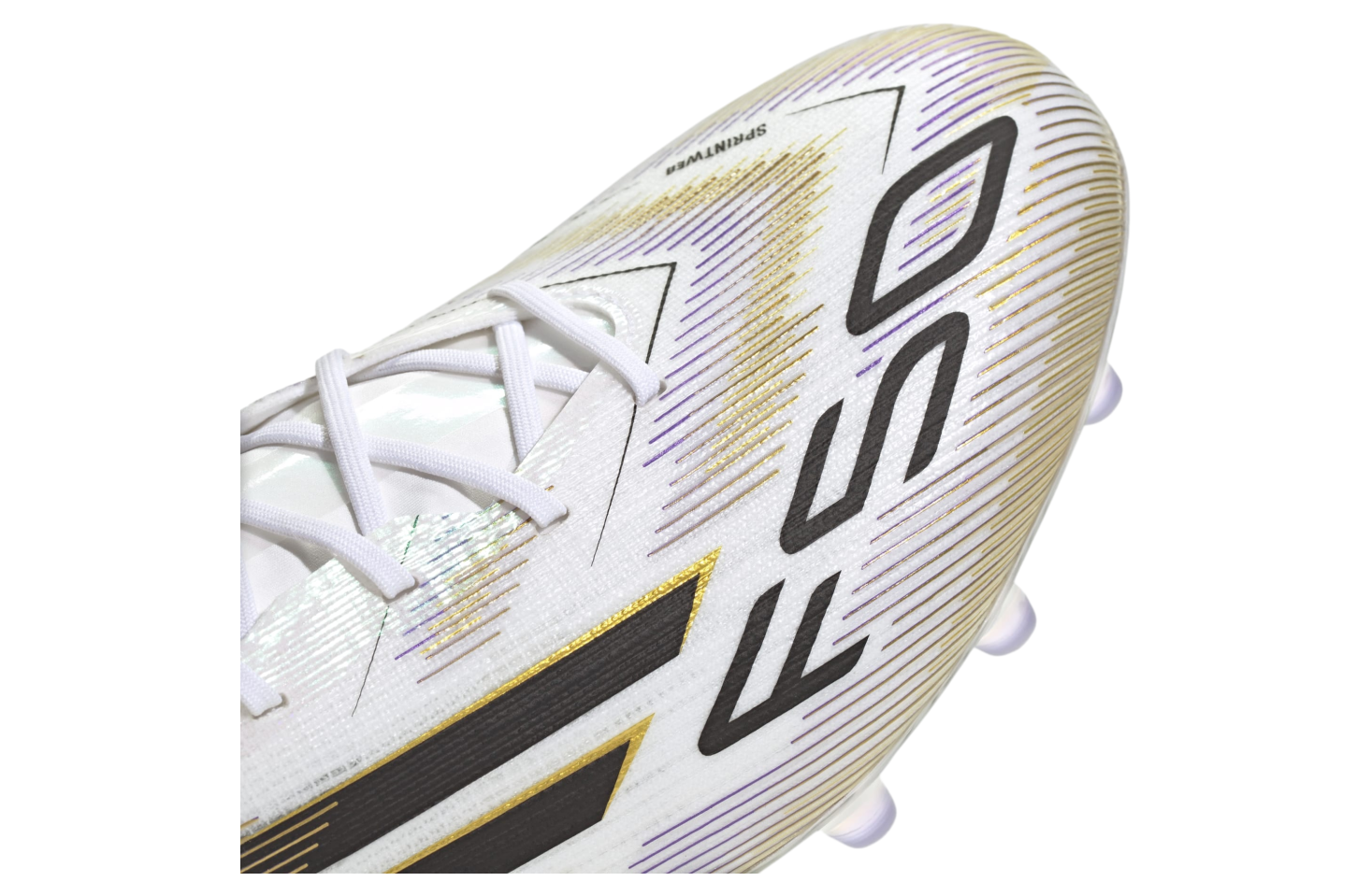 Adidas F50 Elite Ag Cloud White / Core Black / Gold Metallic