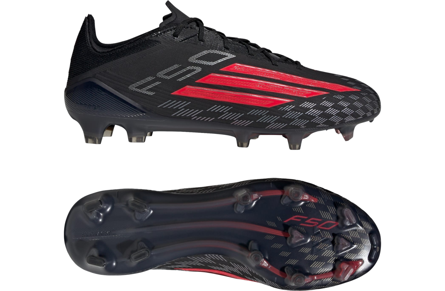 Adidas F50 Elite FG Core Black / Lucid Red