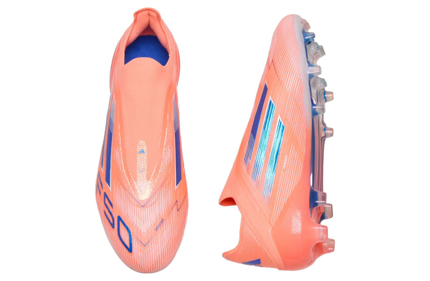 Adidas F50 Elite Laceless FG Beam Orange / Lucid Blue