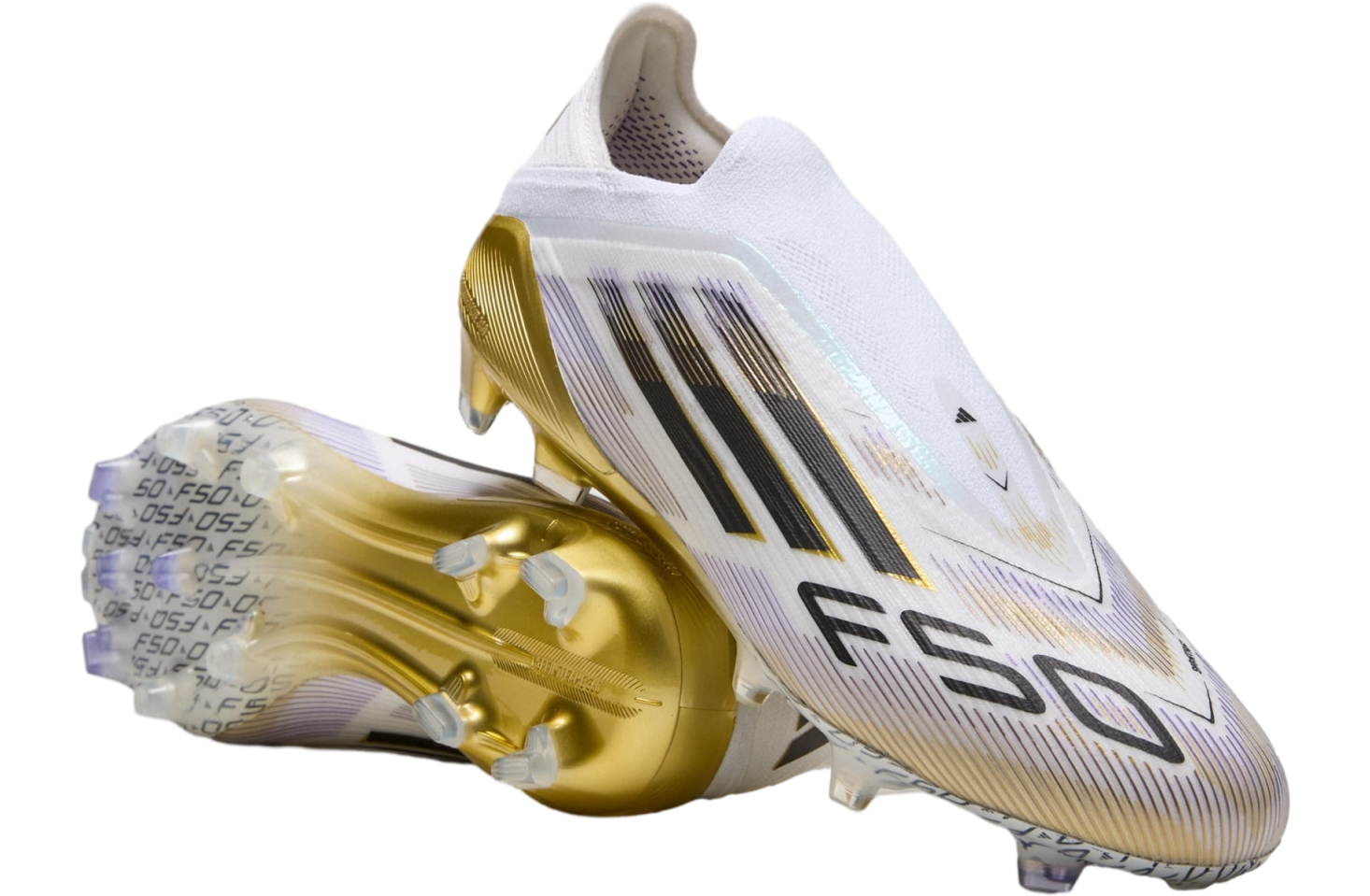 adidas F50 x Salah Elite Firm Ground - Solar Red/Gold Met