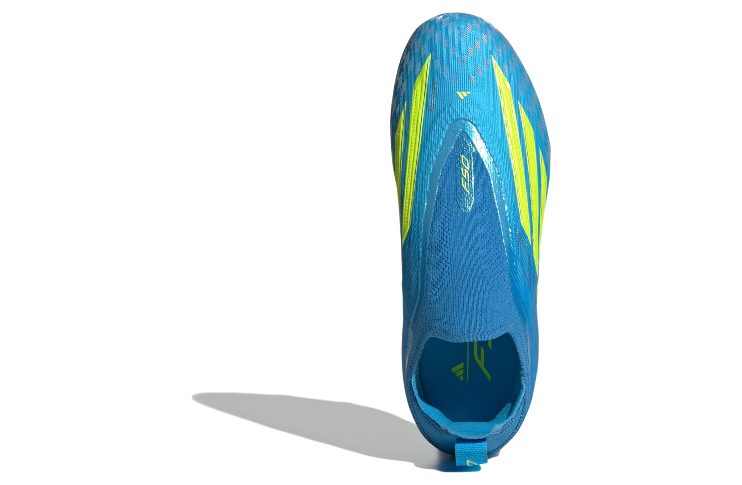 Adidas F50 Elite Laceless FG GS Lucid Ray Blue / Team Solar Yellow 2