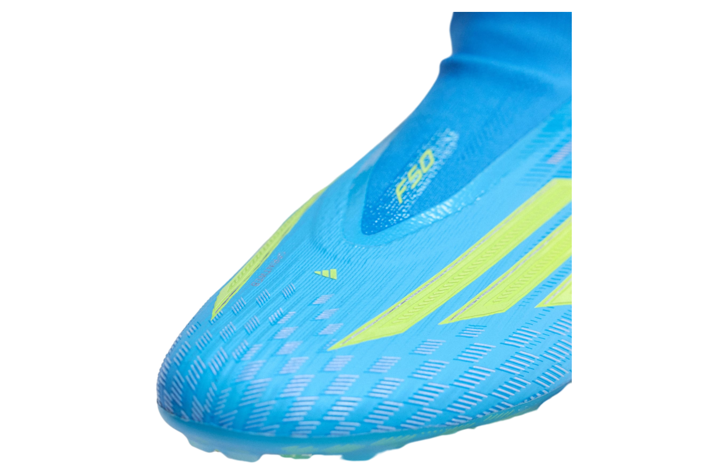 Adidas F50 Elite Laceless FG Lucid Ray Blue / Team Solar Yellow 2