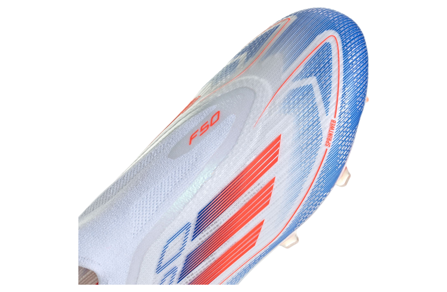 Adidas F50 Elite Laceless  FG WMNS Cloud White / Solar Red