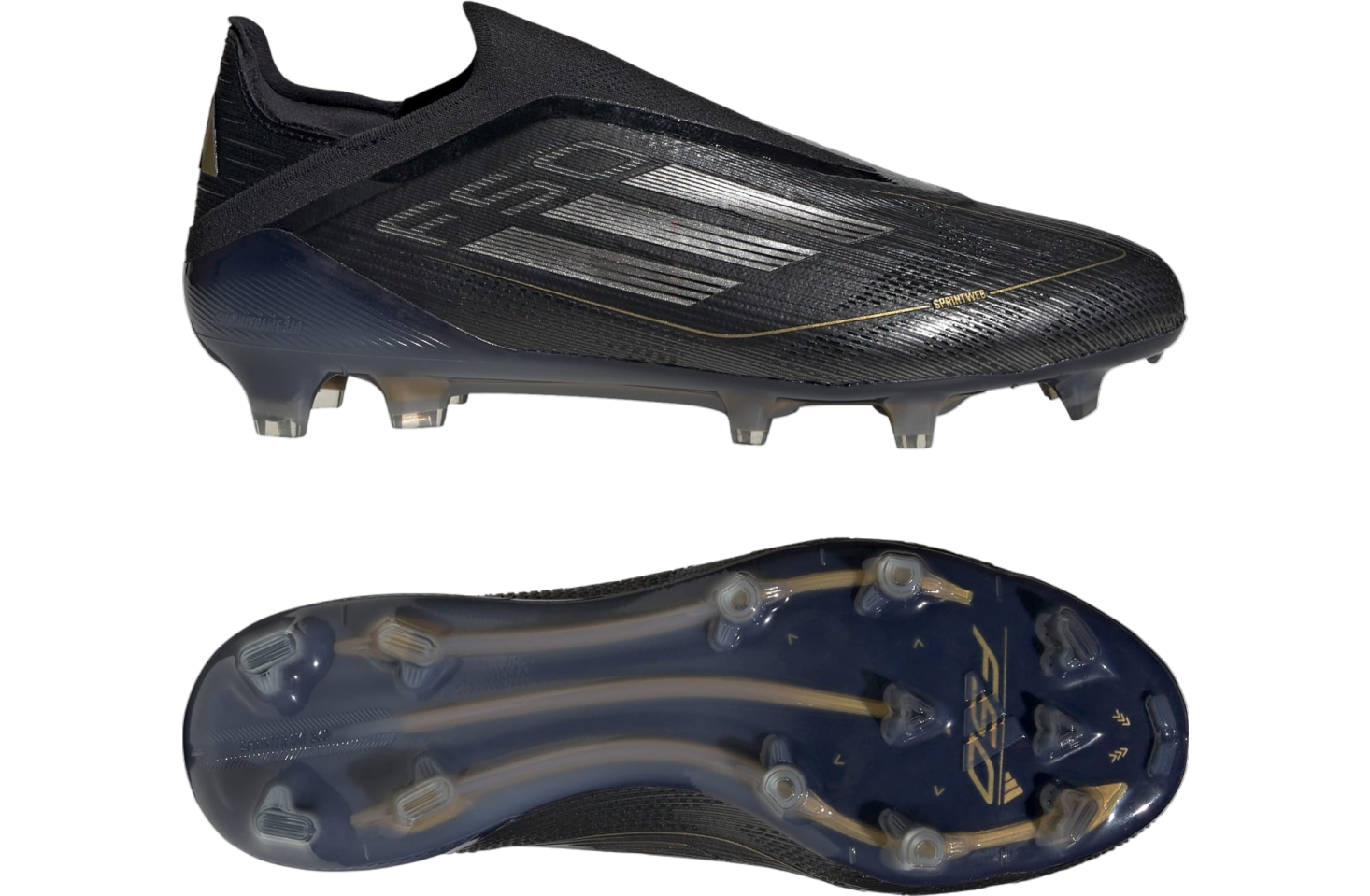 Adidas F50 Elite Laceless FG WMNS Core Black / Iron Metallic