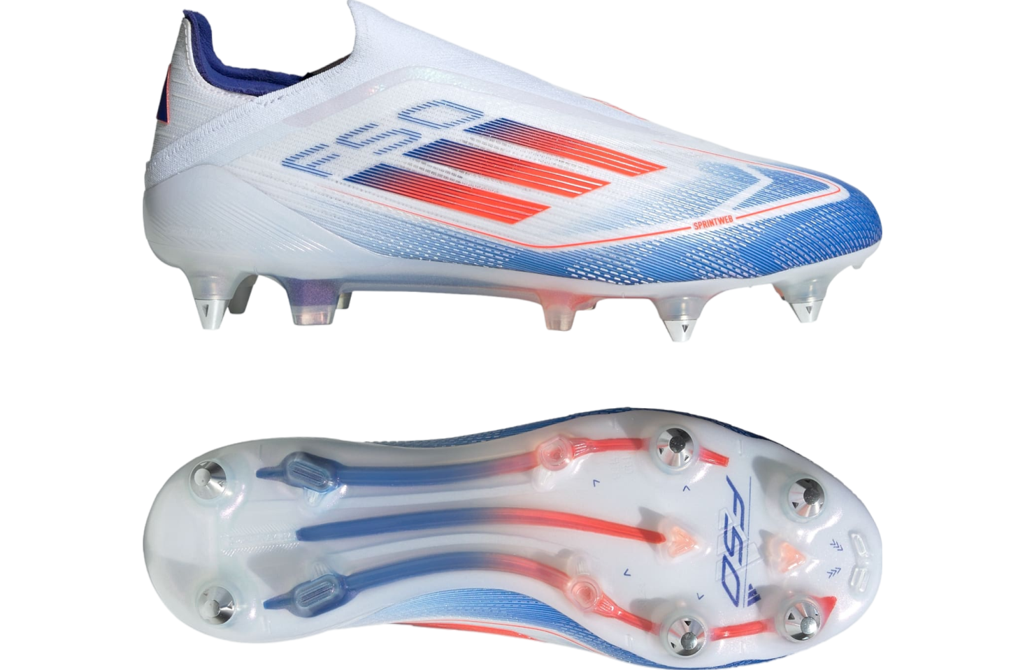 Adidas F50 Elite Laceless SG WMNS Cloud White Solar Red Jun 2024 IF1319 KicksOnFire