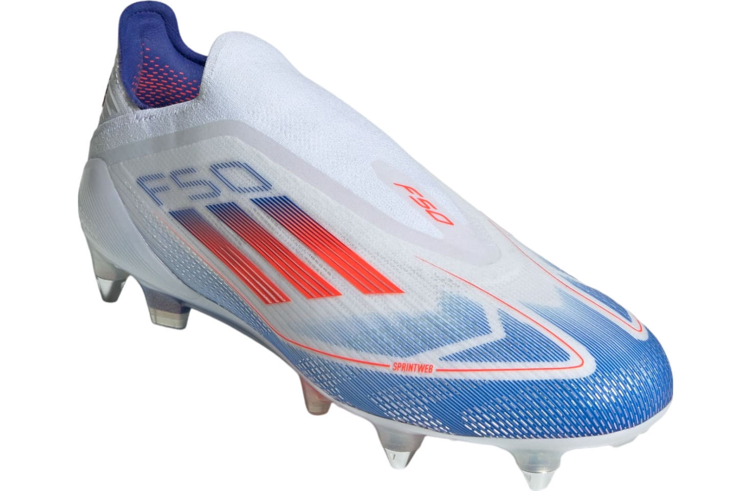 Adidas F50 Elite Laceless SG WMNS Cloud White / Solar Red