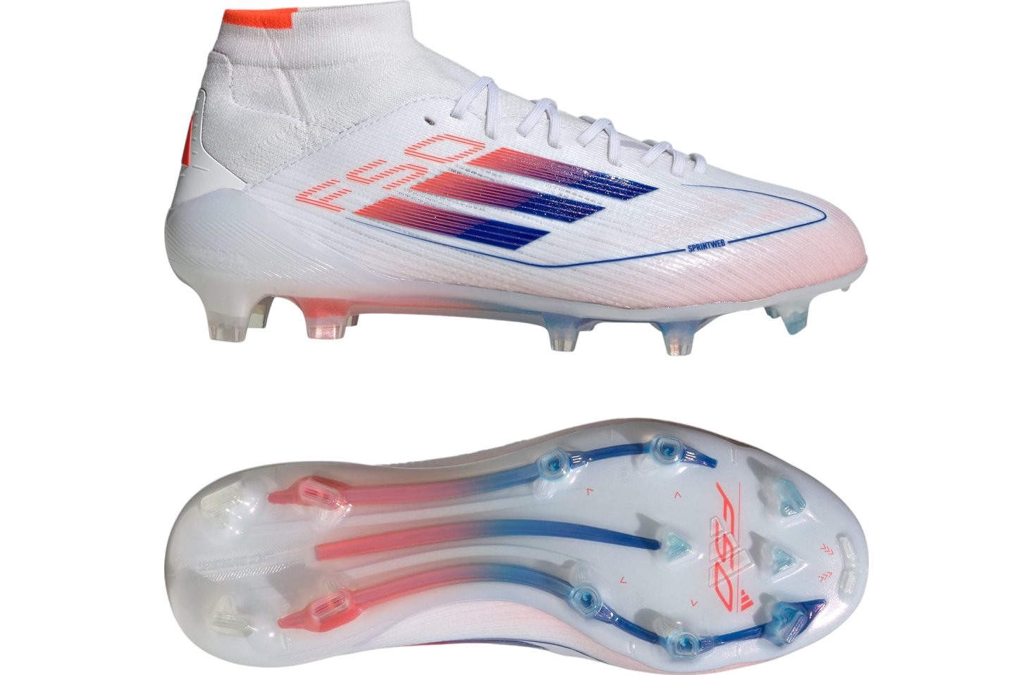 Adidas F50 Elite Mid FG WMNS Cloud White / Lucid Blue